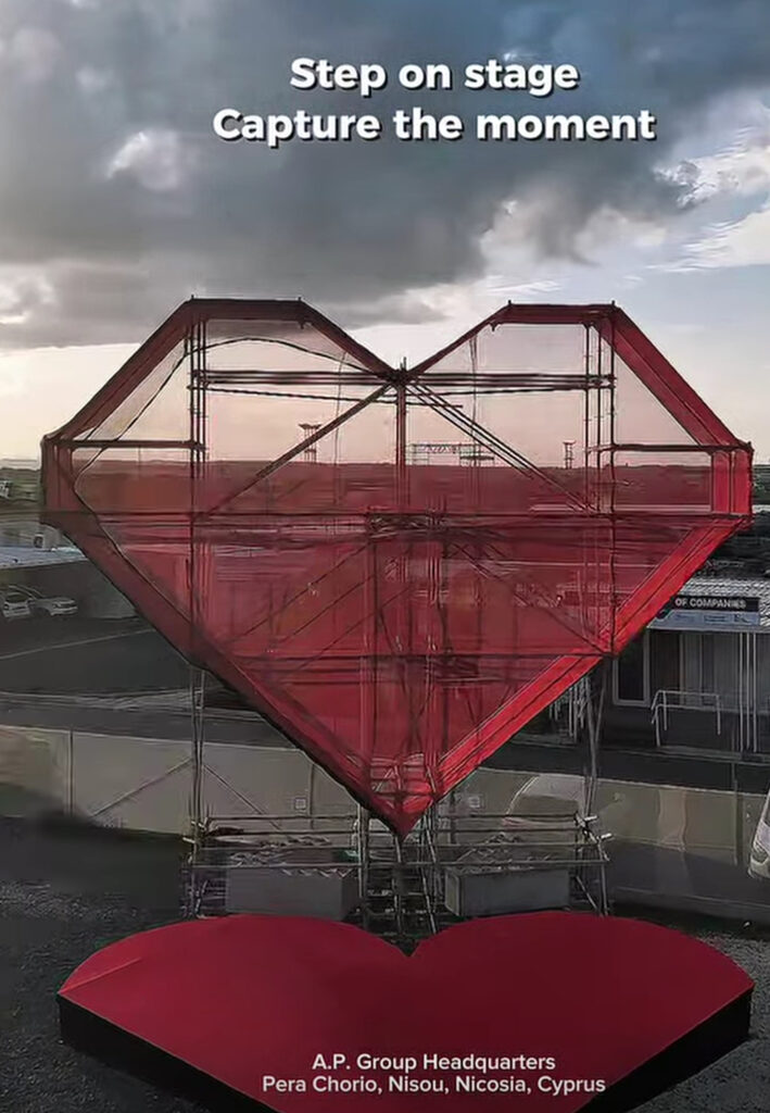 &Gamma;&iota;&gamma;&alpha;&nu;&tau;&iota;&alpha;ί&alpha; &kappa;&alpha;&rho;&delta;&iota;ά 10 &mu;έ&tau;&rho;&omega;&nu; &sigma;&tau;&eta; &Lambda;&epsilon;&upsilon;&kappa;&omega;&sigma;ί&alpha;: &Tau;&omicron; &epsilon;&nu;&tau;&upsilon;&pi;&omega;&sigma;&iota;&alpha;&kappa;ό Valentine&rsquo;s photo spot