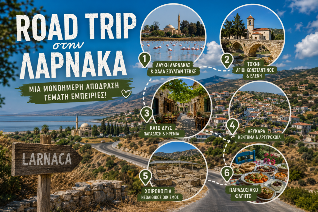 Road Trips &sigma;&tau;&eta;&nu; &Kappa;ύ&pi;&rho;&omicron; #2: &Eta; &alpha;&pi;ό&lambda;&upsilon;&tau;&eta; &mu;&omicron;&nu;&omicron;ή&mu;&epsilon;&rho;&eta; &delta;&iota;&alpha;&delta;&rho;&omicron;&mu;ή &sigma;&tau;&eta; &Lambda;ά&rho;&nu;&alpha;&kappa;&alpha; &pi;&omicron;&upsilon; &alpha;&xi;ί&zeta;&epsilon;&iota; &nu;&alpha; &kappa;ά&nu;&epsilon;&iota;&sigmaf;